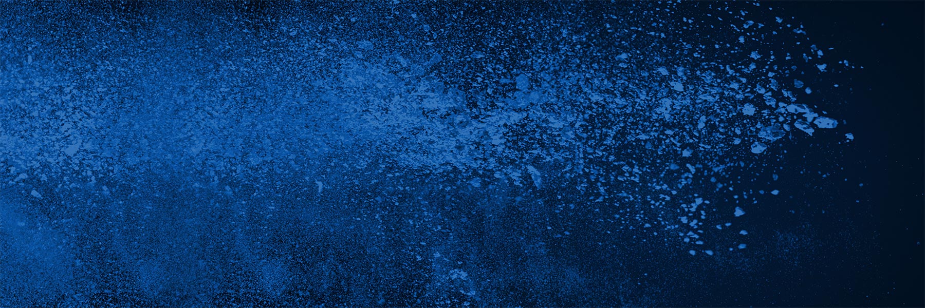 A blue background with small spots resembling clean air.