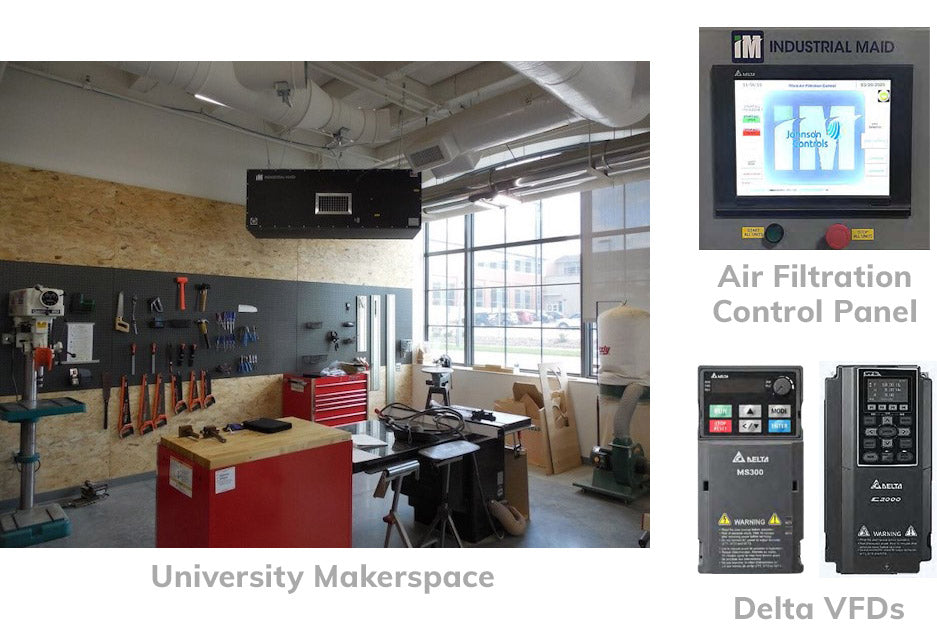 School Air Filtration with I-Maid Control panel and VFD's