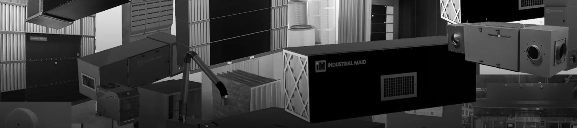 A black and white image of industrial electrical equipment in a clean shop air environment.